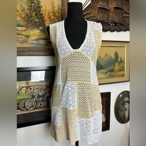 Urban Outfitters Cotton Eyelet Minidress Size Small